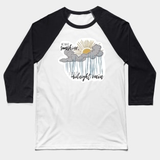 Midnight rain Baseball T-Shirt